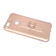 Capa Silicone Gel Com Anel De Dedo Motomo Xiaomi Mi A1 Dourado Rosa